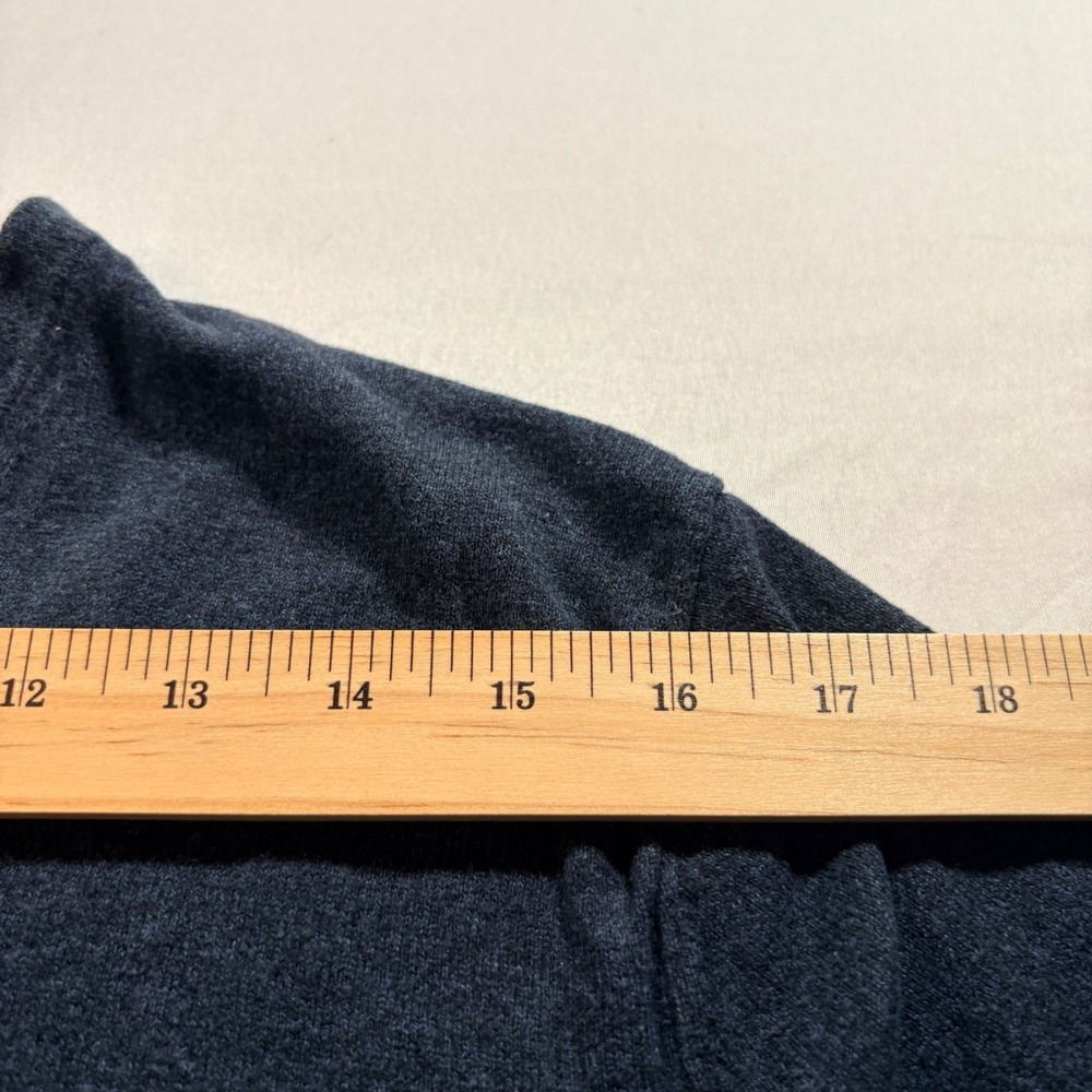 Banana Republic V Neck Sweater Mens Large Navy Blue Silk Cashmere Luxury Blend - Picture 6 of 8